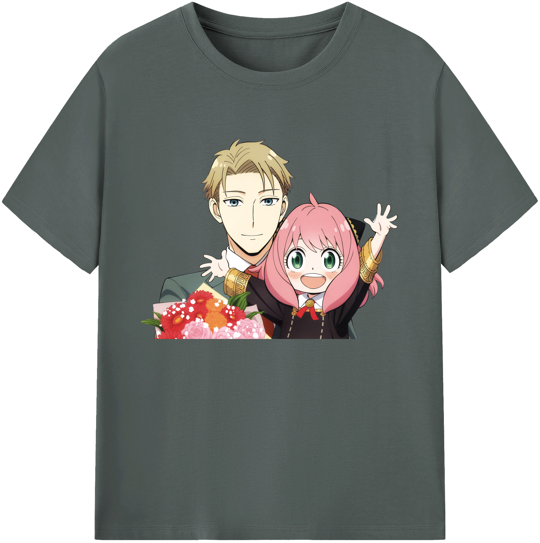 （画像用） SPY×FAMILY间谍家家酒 綿100％ メンズ半袖Tシャツ｜肌触りやわらか＆通気性